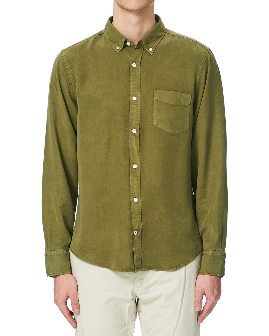 Herren | Hemden | NN07 | Manza Tencel Shirt Green