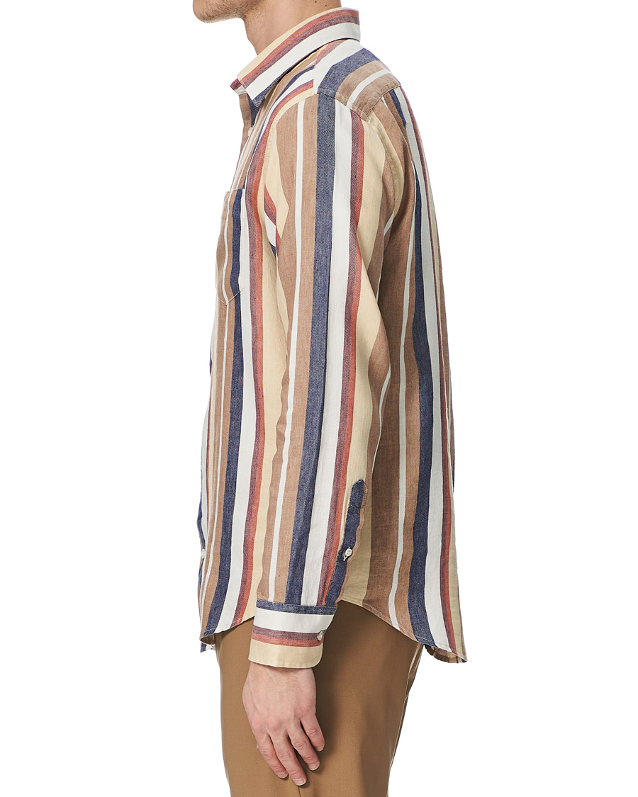 Herren | Hemden | NN07 | Errico Linen Shirt Multi Stripe