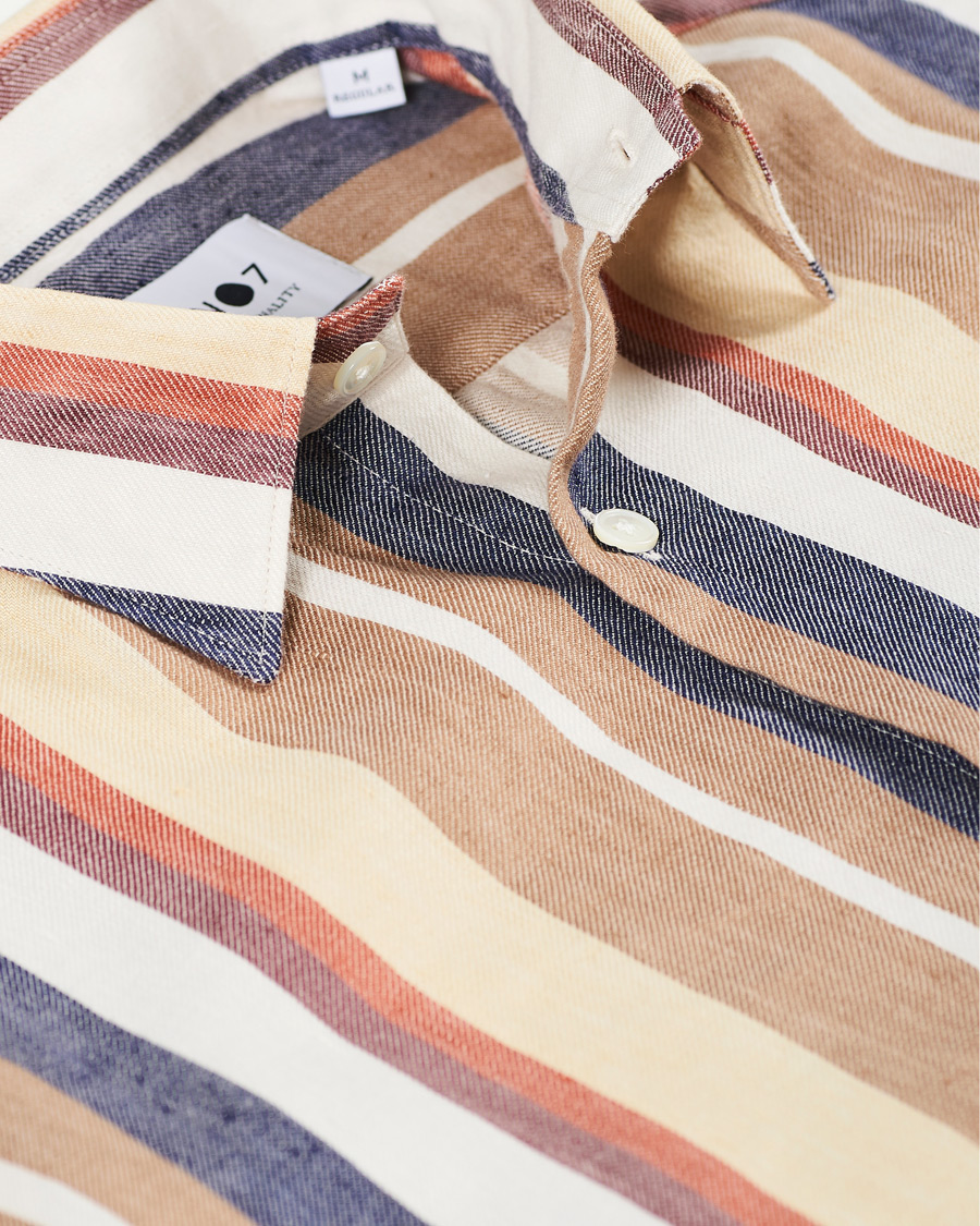 Herren | Hemden | NN07 | Errico Linen Shirt Multi Stripe