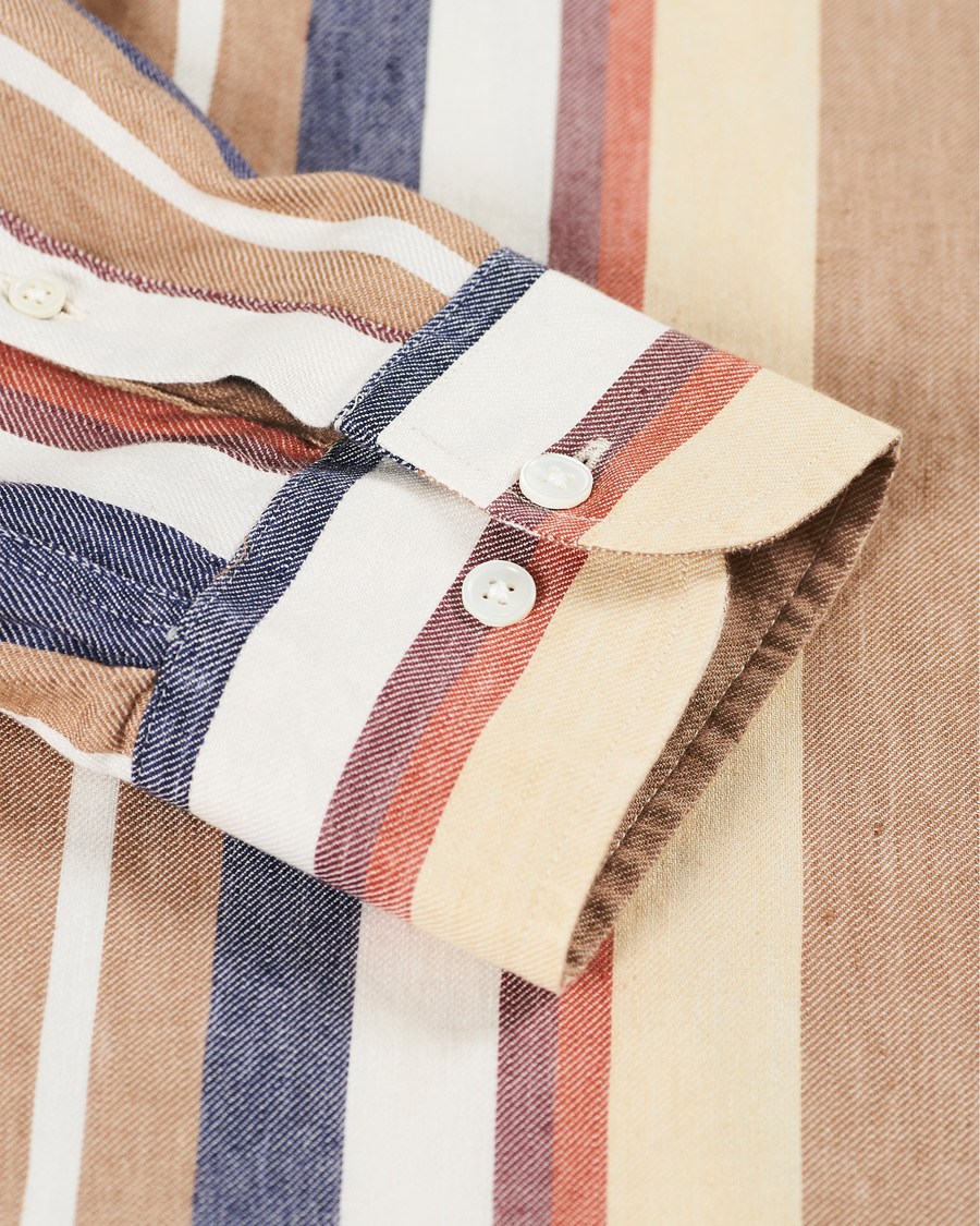 Herren | Hemden | NN07 | Errico Linen Shirt Multi Stripe