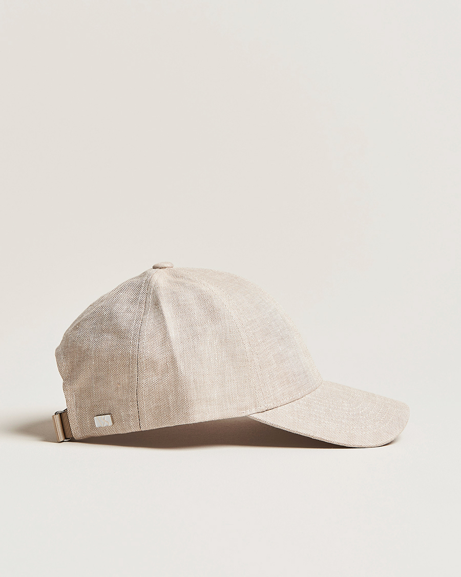 Herren | Varsity Headwear | Varsity Headwear | Linen Baseball Cap Hampton Beige