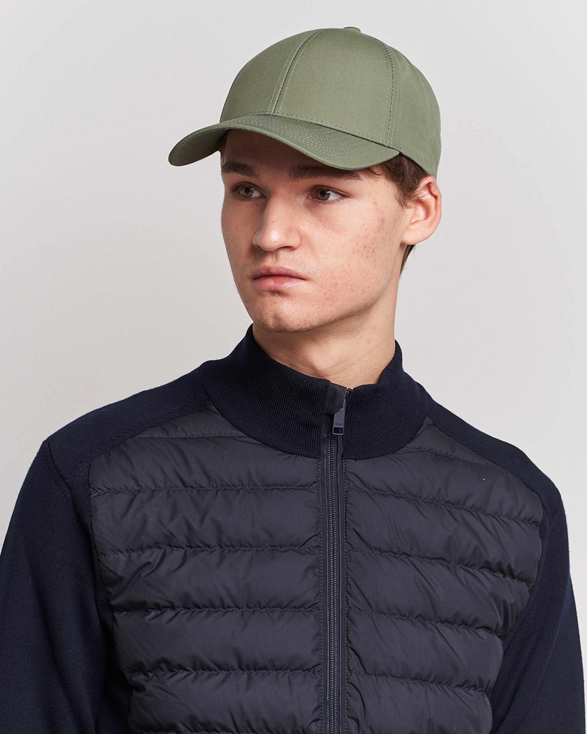 Herren |  | Varsity Headwear | Cotton Baseball Cap Sage Green