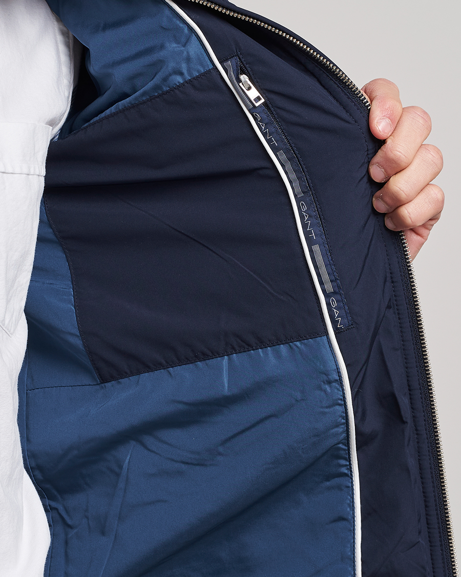 Herren | Jacken | GANT | The Quilted Windcheater Evening Blue