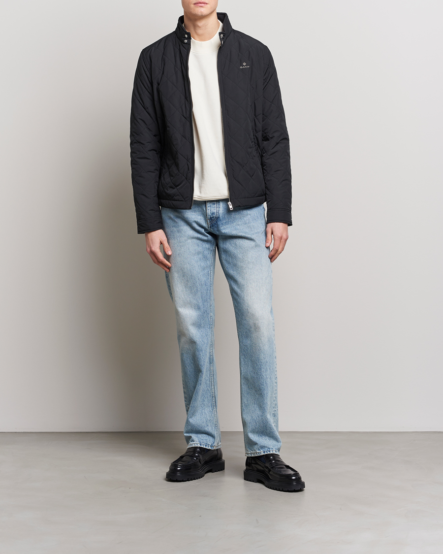 Herren | Jacken | GANT | The Quilted Windcheater Black
