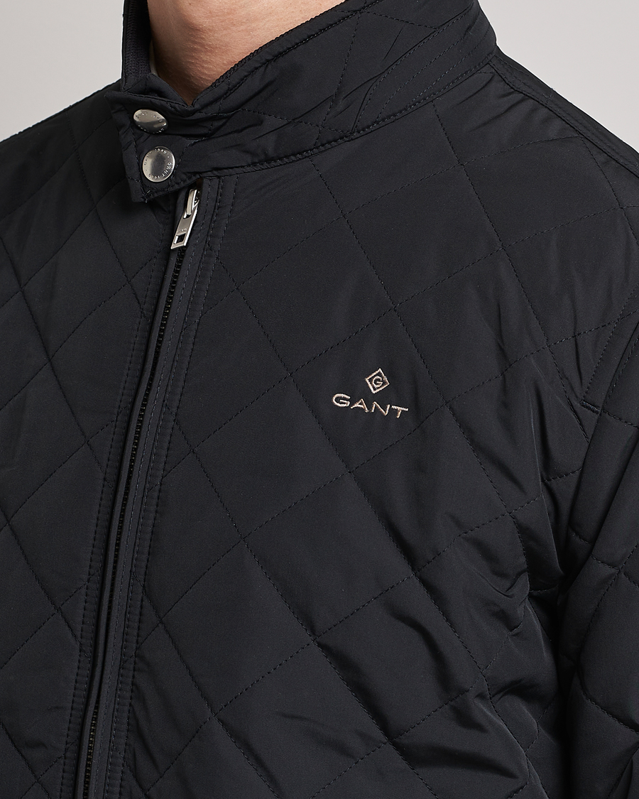 Herren | Jacken | GANT | The Quilted Windcheater Black