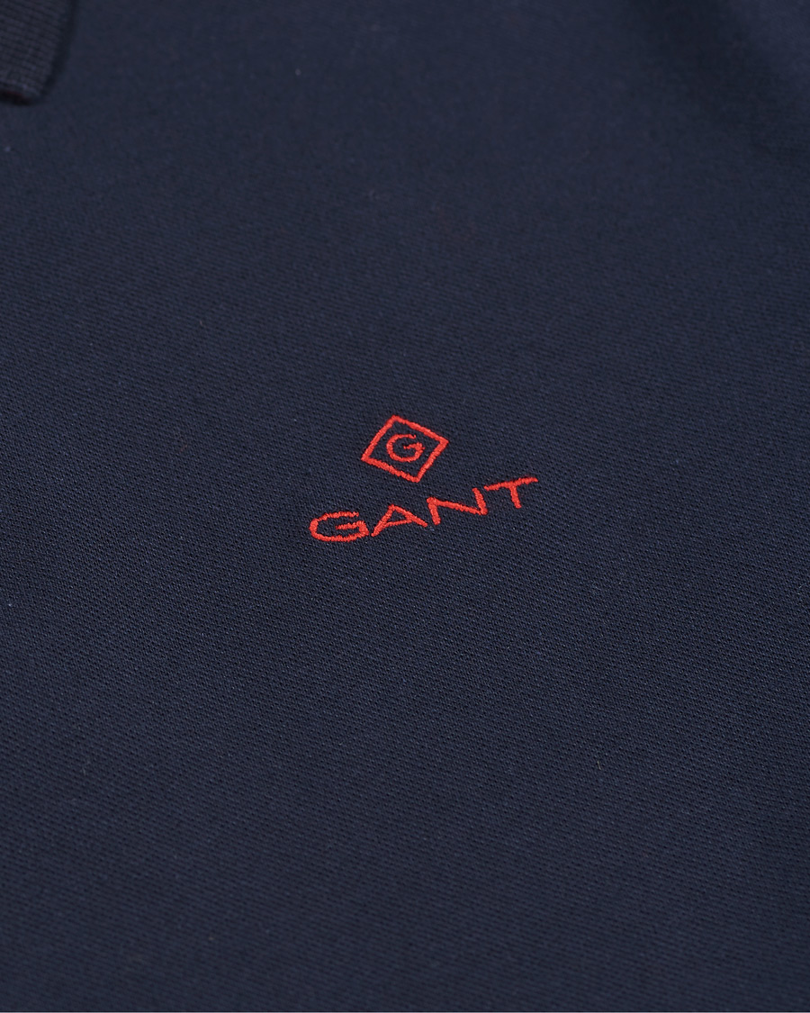 Herren | Poloshirts | GANT | Contrast Collar Polo Evening Blue