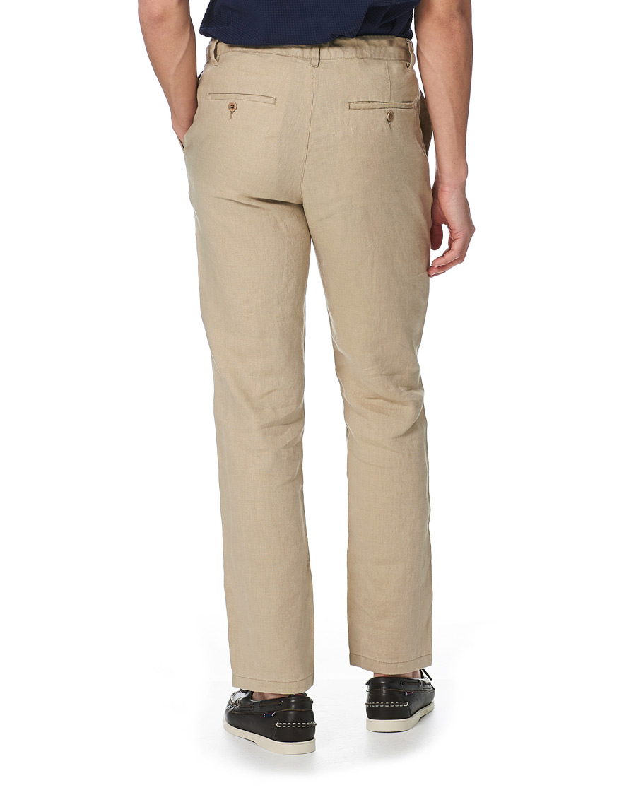 Herren | Hosen | GANT | Relaxed Linen Drawstring Pants Dry Sand