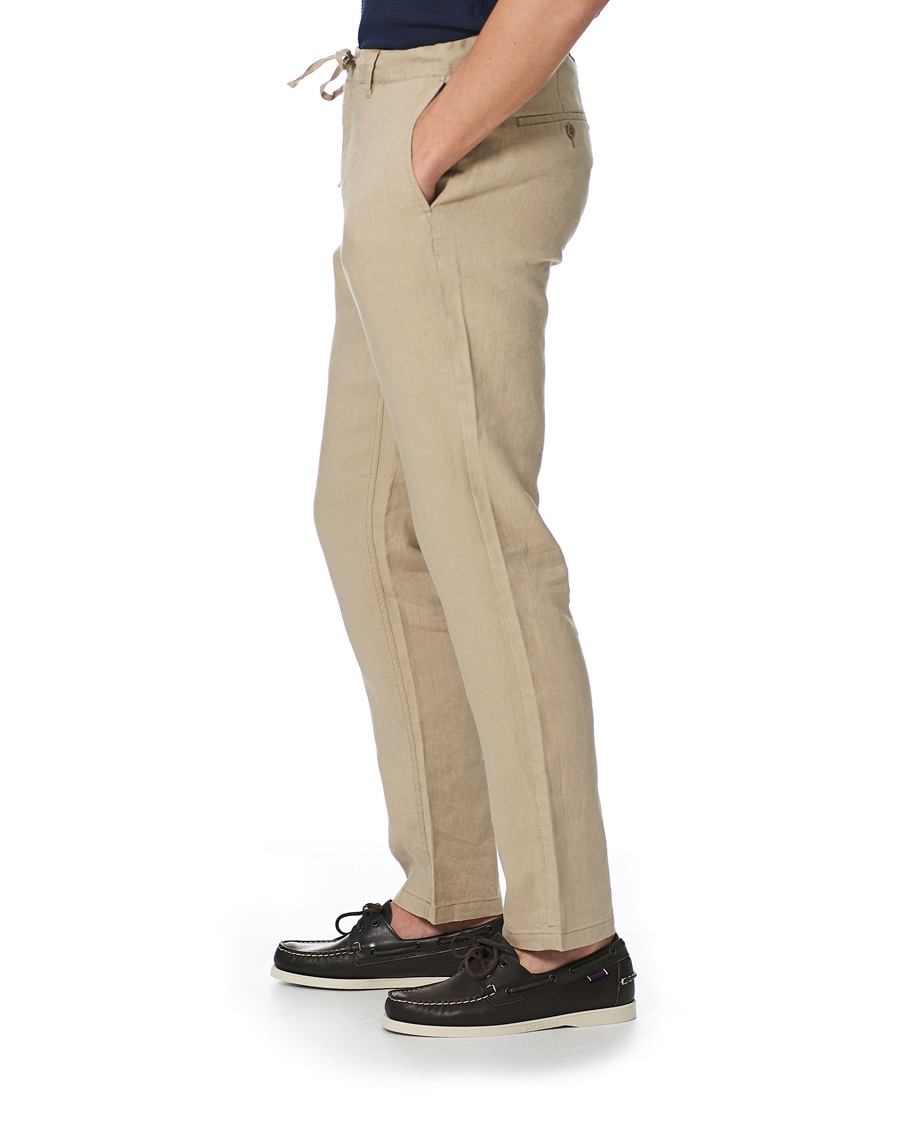 Herren | Hosen | GANT | Relaxed Linen Drawstring Pants Dry Sand