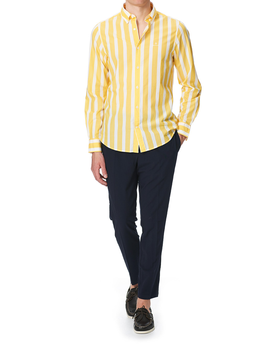 Herren | Hemden | GANT | Slim Fit Heritage Striped Shirt Yellow/White