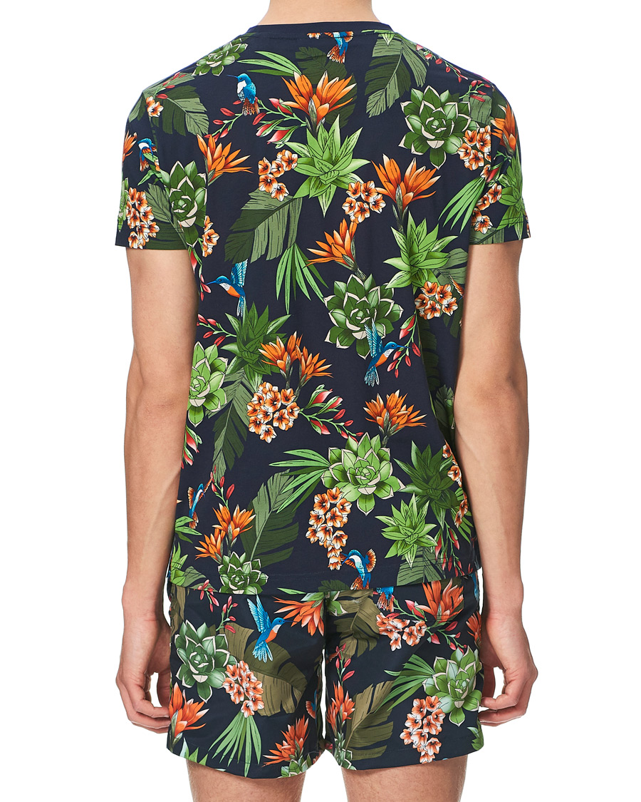 Herren | T-Shirts | GANT | Printed Humming Garden Tee Evening Blue