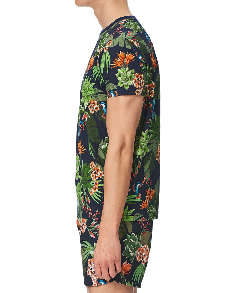 Herren | T-Shirts | GANT | Printed Humming Garden Tee Evening Blue