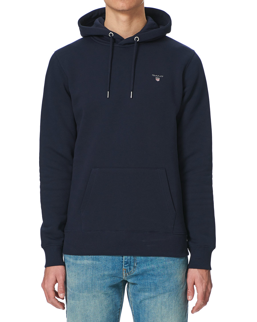 Herren | Pullover | Gant | Original Shield Logo Hoodie Evening Blue