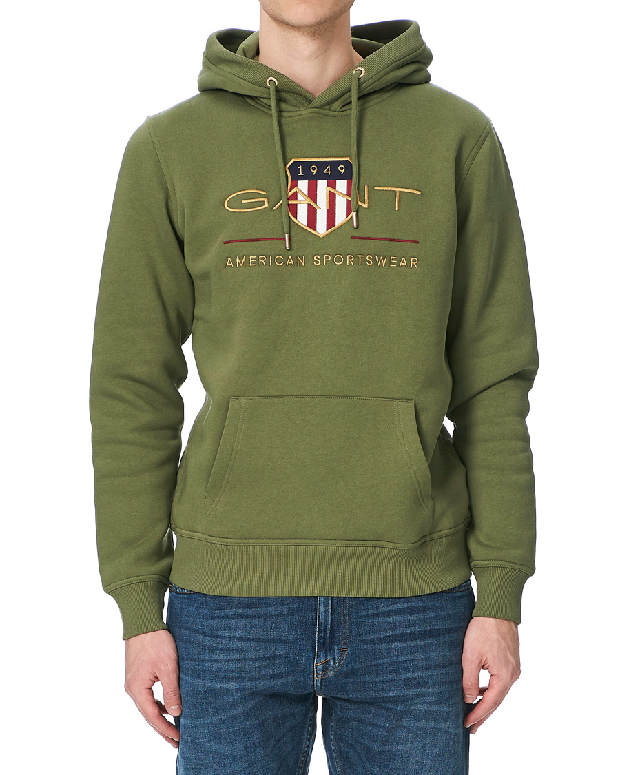Herren | Pullover | GANT | Archive Shield Hoodie Four Leaf Green