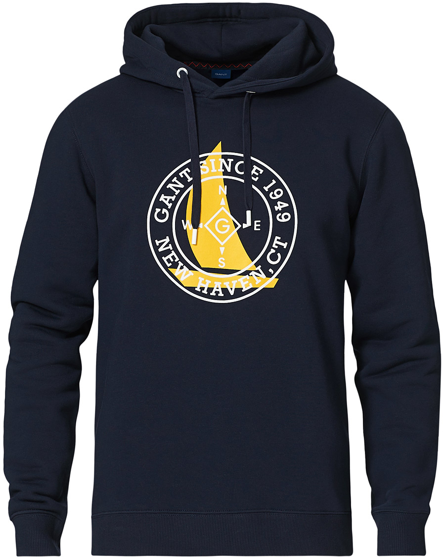 Herren | Pullover | GANT | Nautical Logo Hoodie Evening Blue