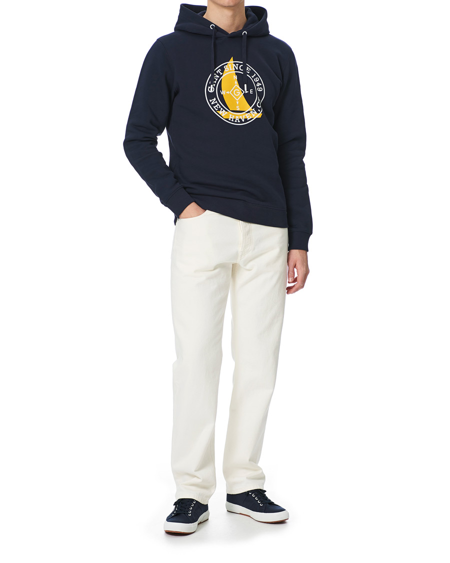 Herren | Pullover | GANT | Nautical Logo Hoodie Evening Blue