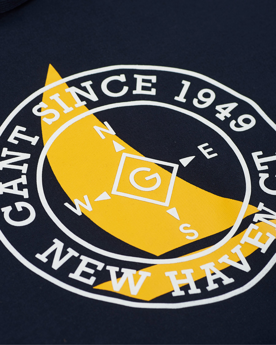 Herren | Pullover | GANT | Nautical Logo Hoodie Evening Blue