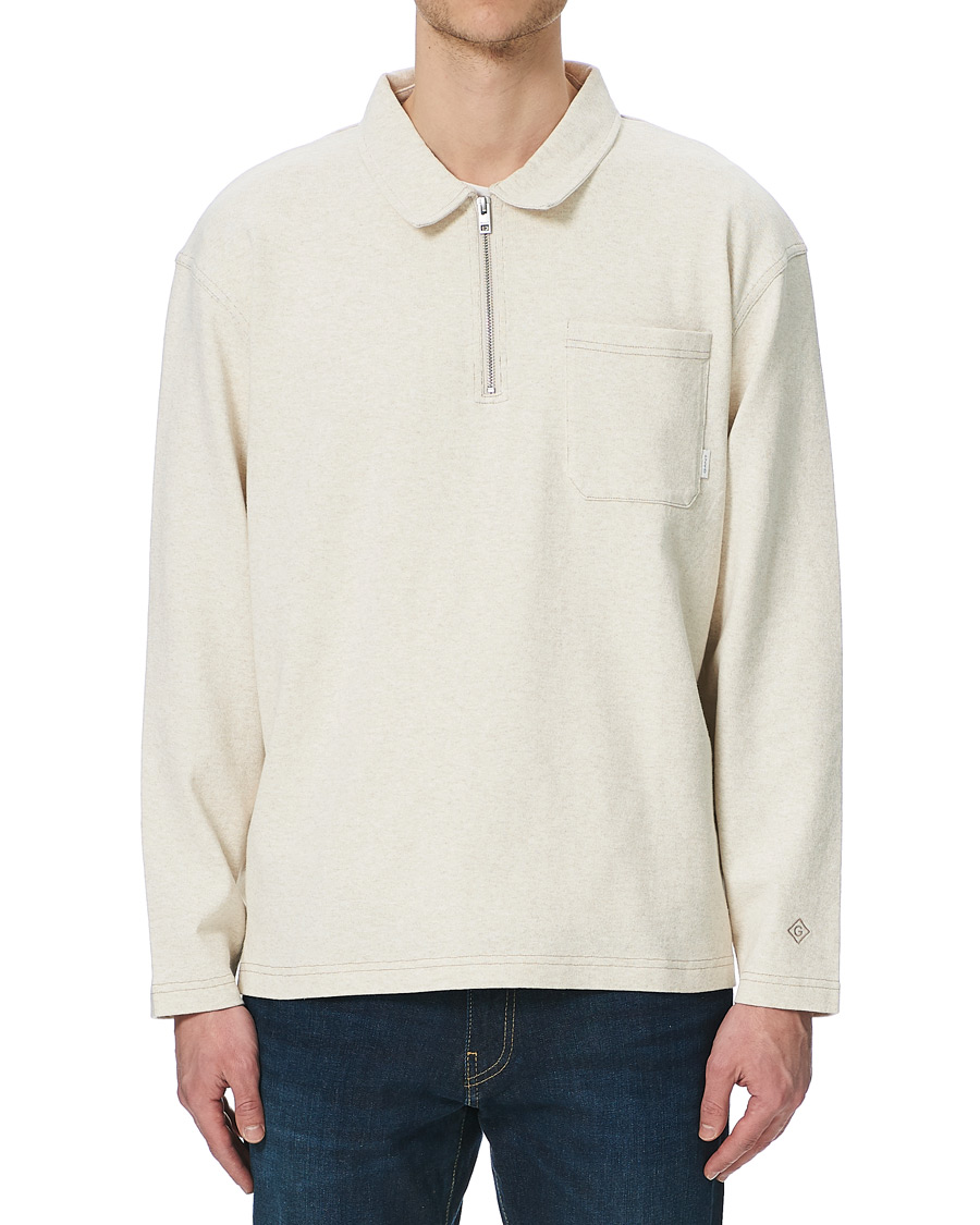 Herren | Pullover | GANT | Pocket Half-Zip Sweater Seed melange