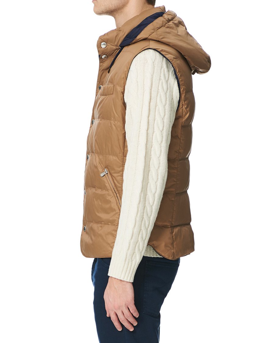 Herren | Jacken | Brunello Cucinelli | Hooded Down Vest Beige