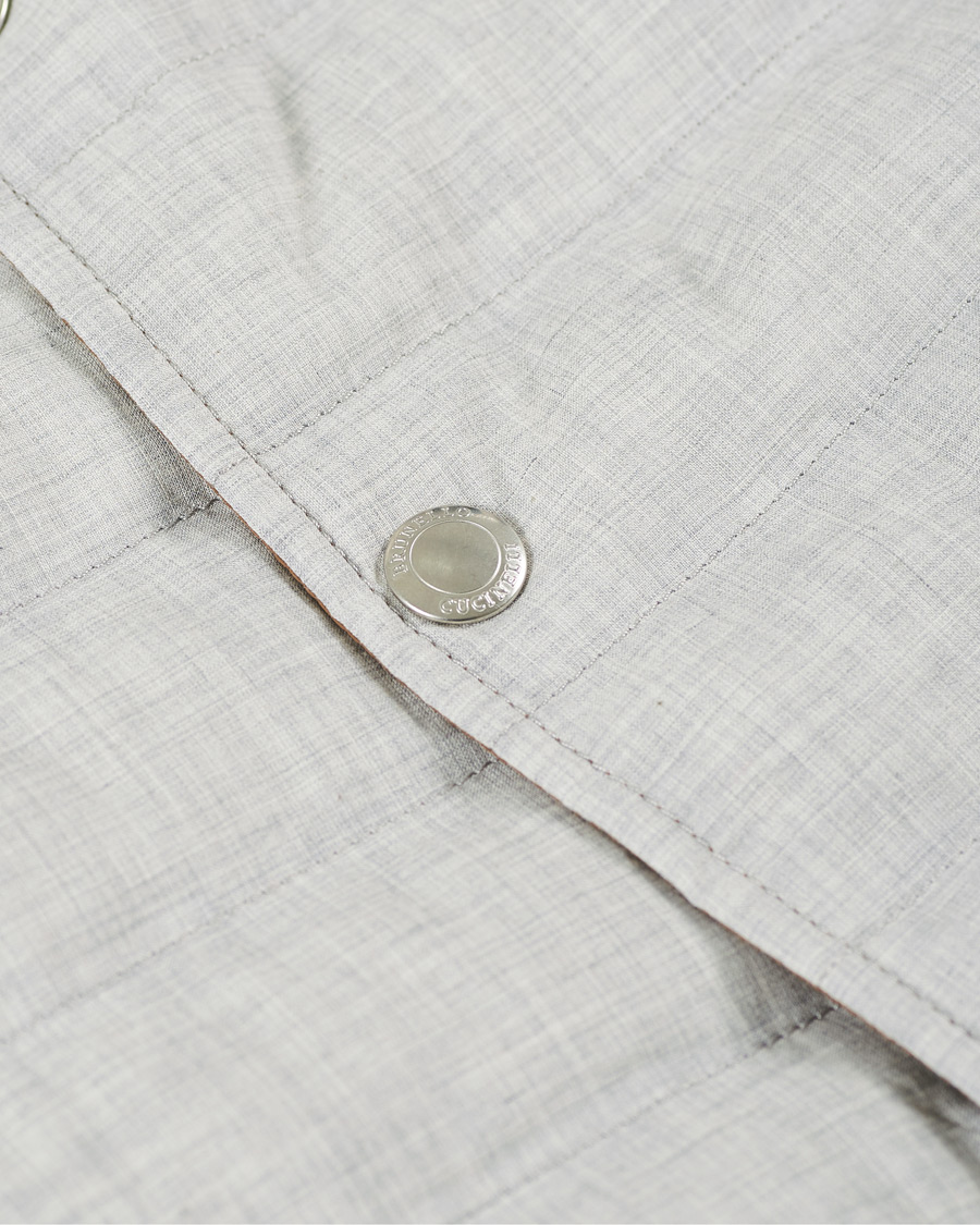 Herren | Jacken | Brunello Cucinelli | Padded Gilet Grey Melange