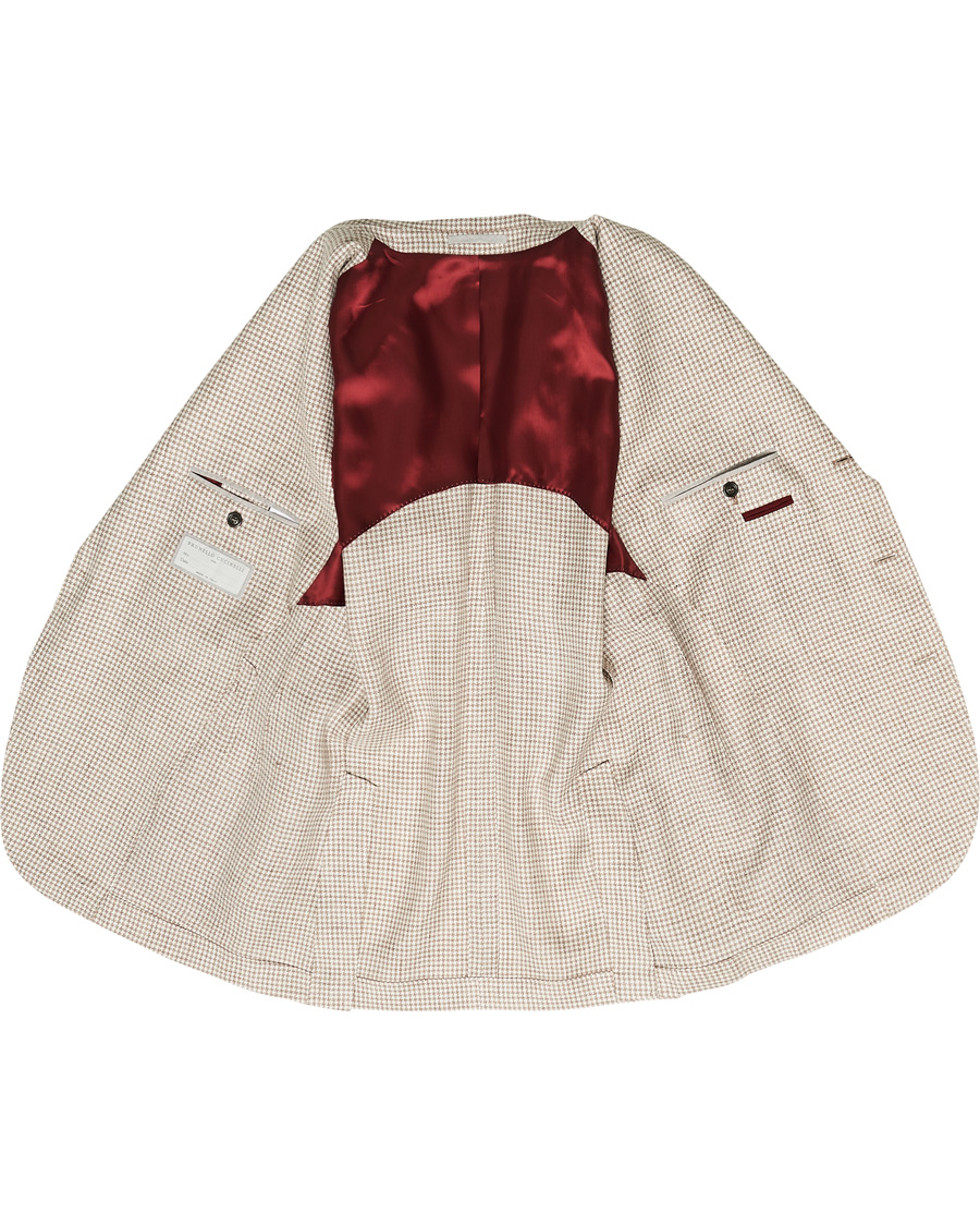 Herren | Sakkos | Brunello Cucinelli | Linen/Silk Patch Pocket Blazer Beige