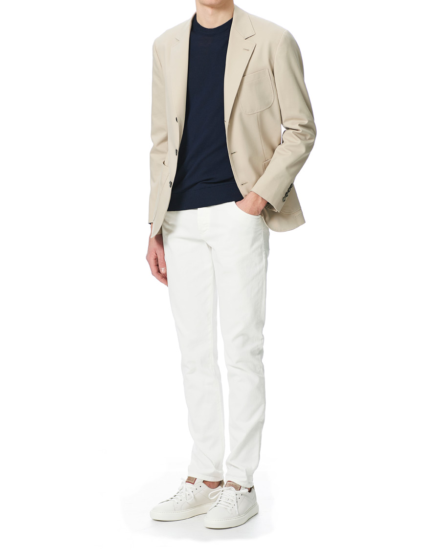 Herren | Sakkos | Brunello Cucinelli | Cotton Gabardine Patch Pocket Blazer Sand