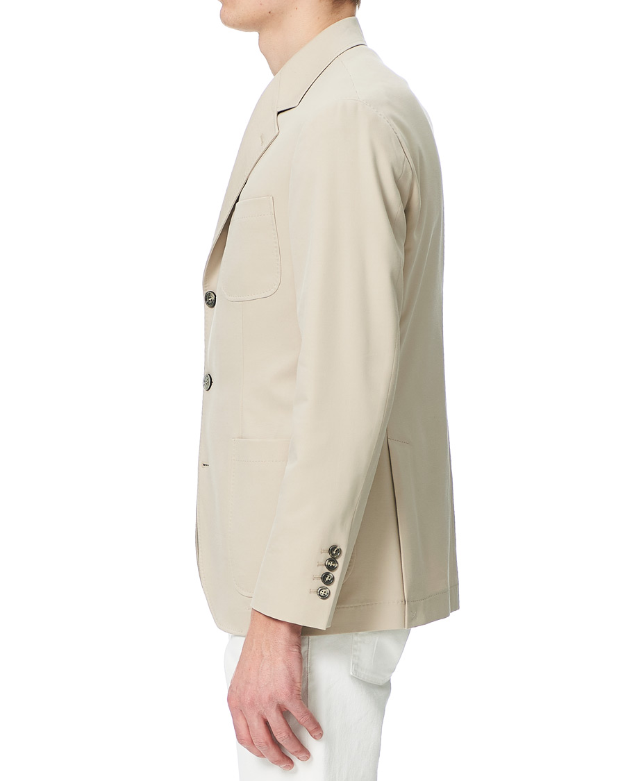 Herren | Sakkos | Brunello Cucinelli | Cotton Gabardine Patch Pocket Blazer Sand
