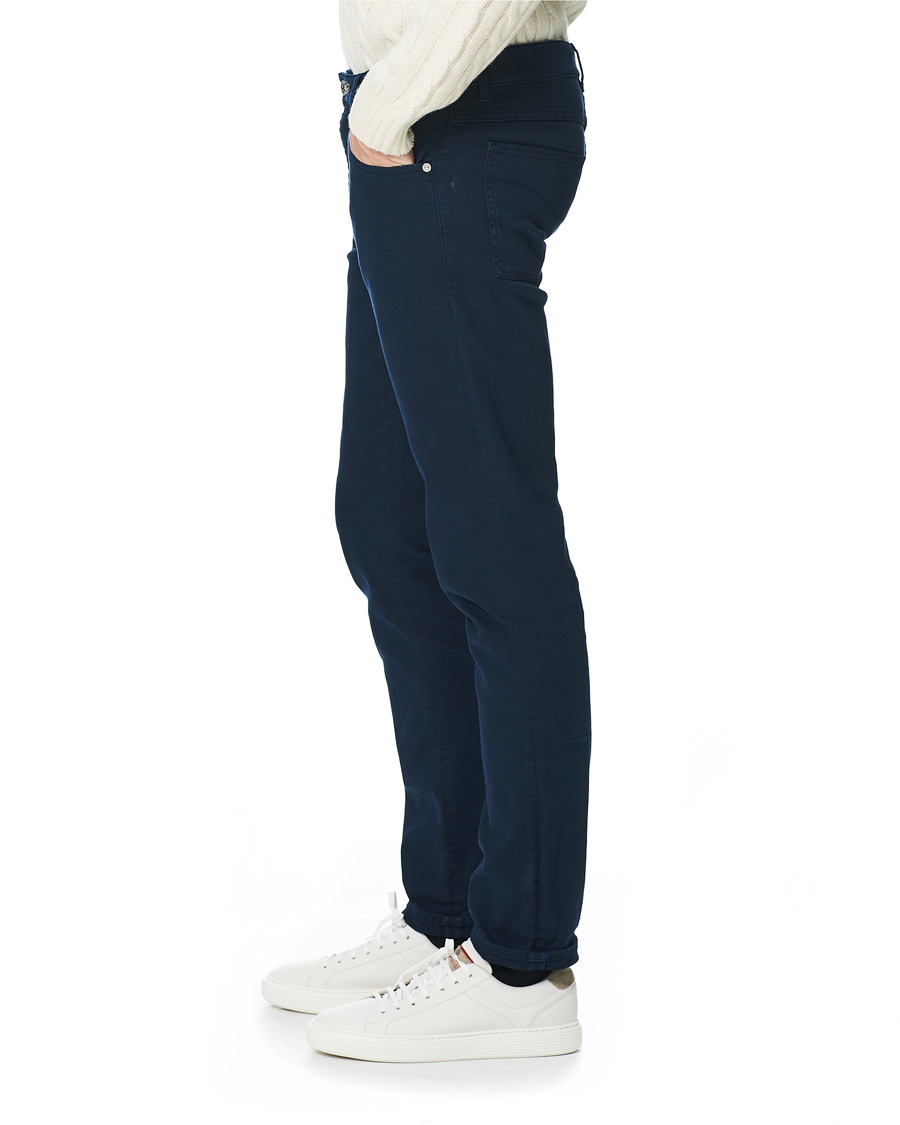Herren | Hosen | Brunello Cucinelli | Slim Fit 5-Pocket Twill Pants Navy