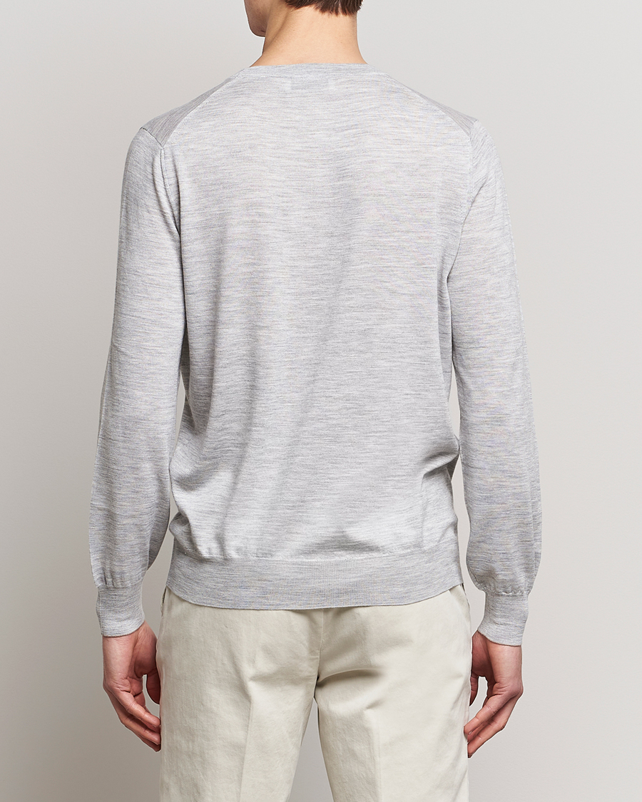 Herren | Pullover | Brunello Cucinelli | Cashmere/Wool Crew Neck Sweater Light Grey