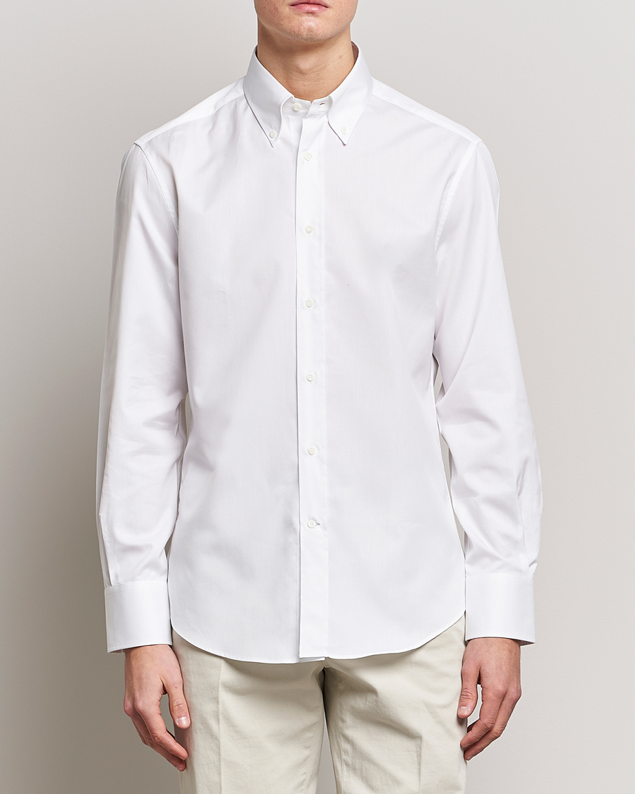 Herren |  | Brunello Cucinelli | Slim Fit Button Down Shirt White