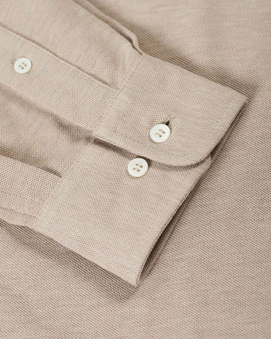 Herren | Hemden | Brunello Cucinelli | Jersey Double Pocket Shirt Beige