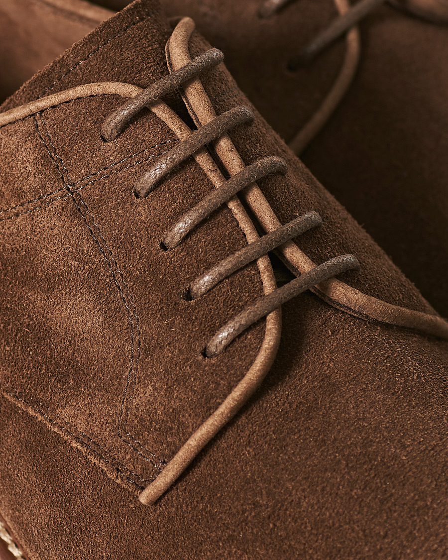 Herren | Brunello Cucinelli Plain Toe Derby Dark Brown Suede | Brunello Cucinelli | Plain Toe Derby Dark Brown Suede