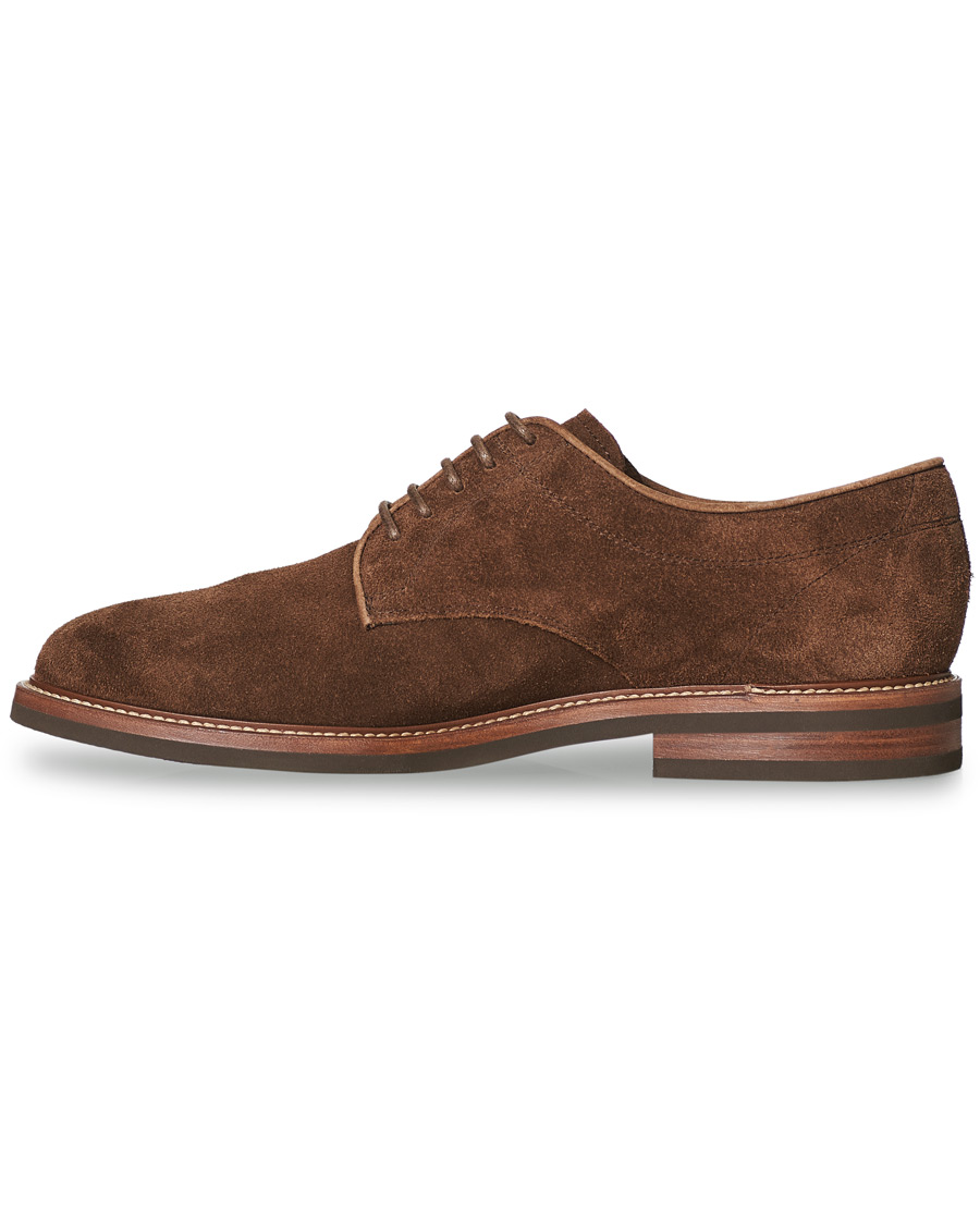 Herren | Brunello Cucinelli Plain Toe Derby Dark Brown Suede | Brunello Cucinelli | Plain Toe Derby Dark Brown Suede