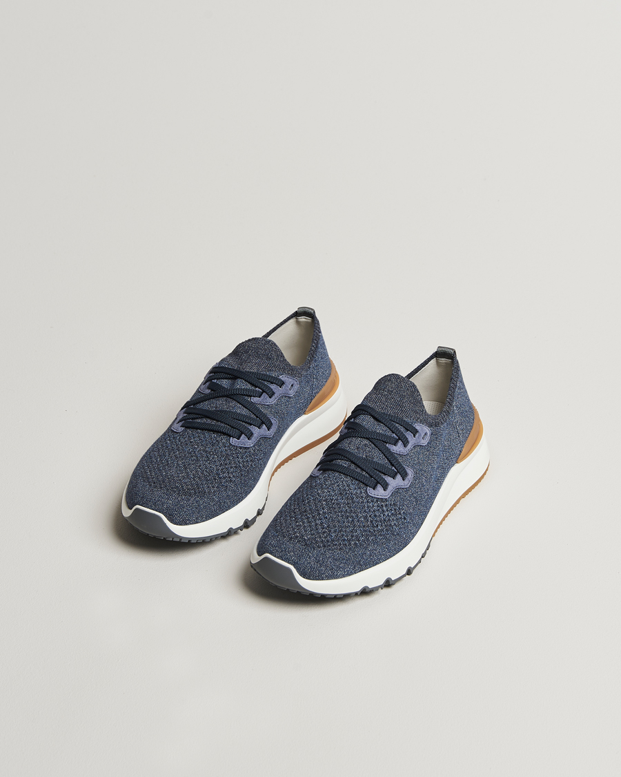 Herren | Brunello Cucinelli Mesh Running Sneakers Dark Blue | Brunello Cucinelli | Mesh Running Sneakers Dark Blue