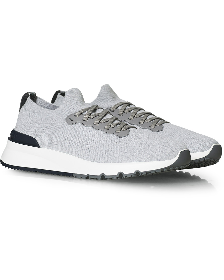 Herren | Brunello Cucinelli Mesh Running Sneaker Light Grey | Brunello Cucinelli | Mesh Running Sneaker Light Grey