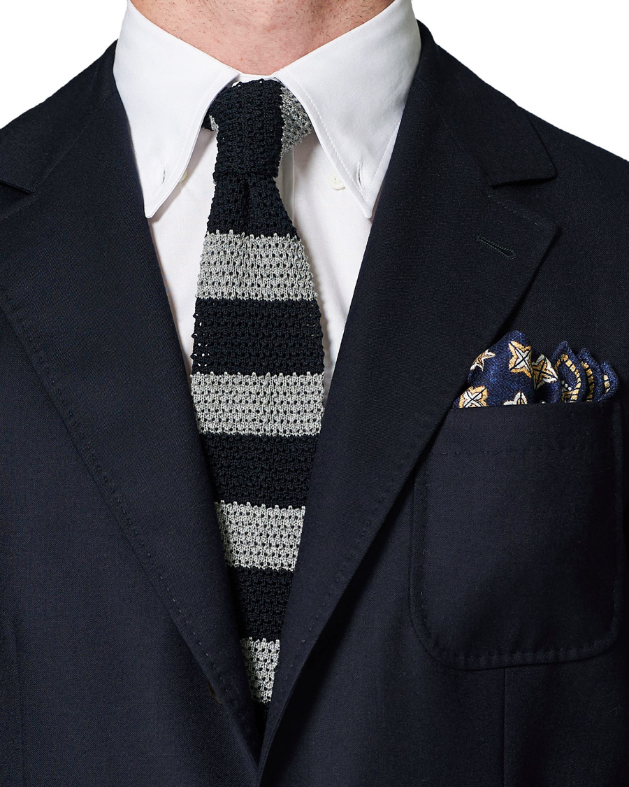Herren | Brunello Cucinelli Dotted Pocket Square Blue | Brunello Cucinelli | Dotted Pocket Square Blue