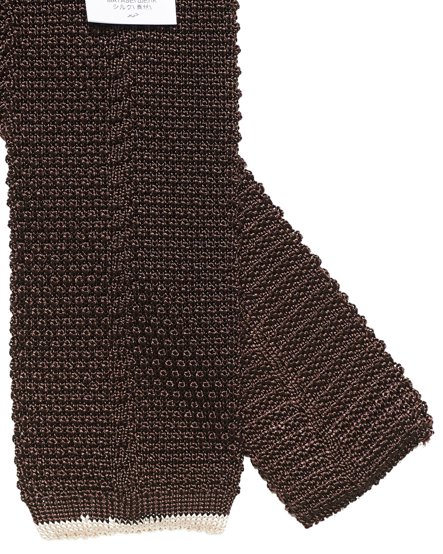 Herren | Brunello Cucinelli Knitted Tie Brown | Brunello Cucinelli | Knitted Tie Brown