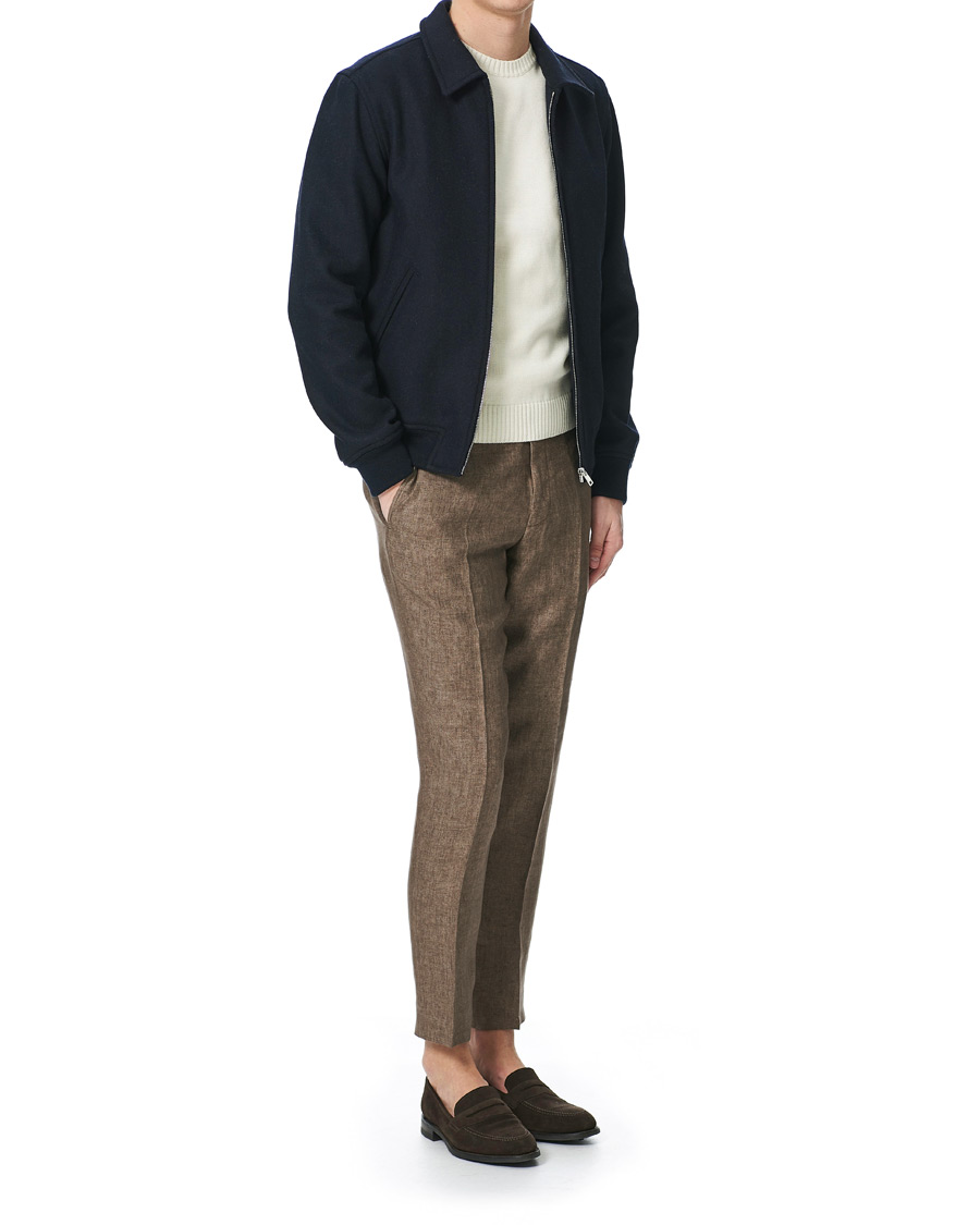Herren | Hosen | Morris | Rodney Linen Trousers Brown