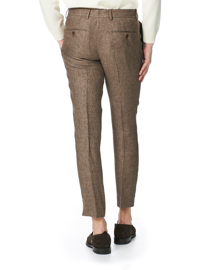 Herren | Hosen | Morris | Rodney Linen Trousers Brown
