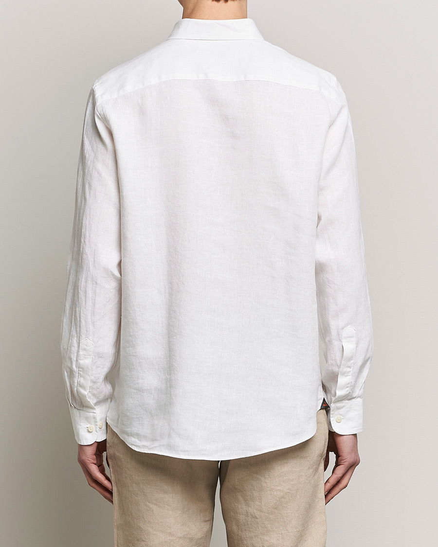 Herren | Hemden | Morris | Douglas Linen Button Down Shirt White