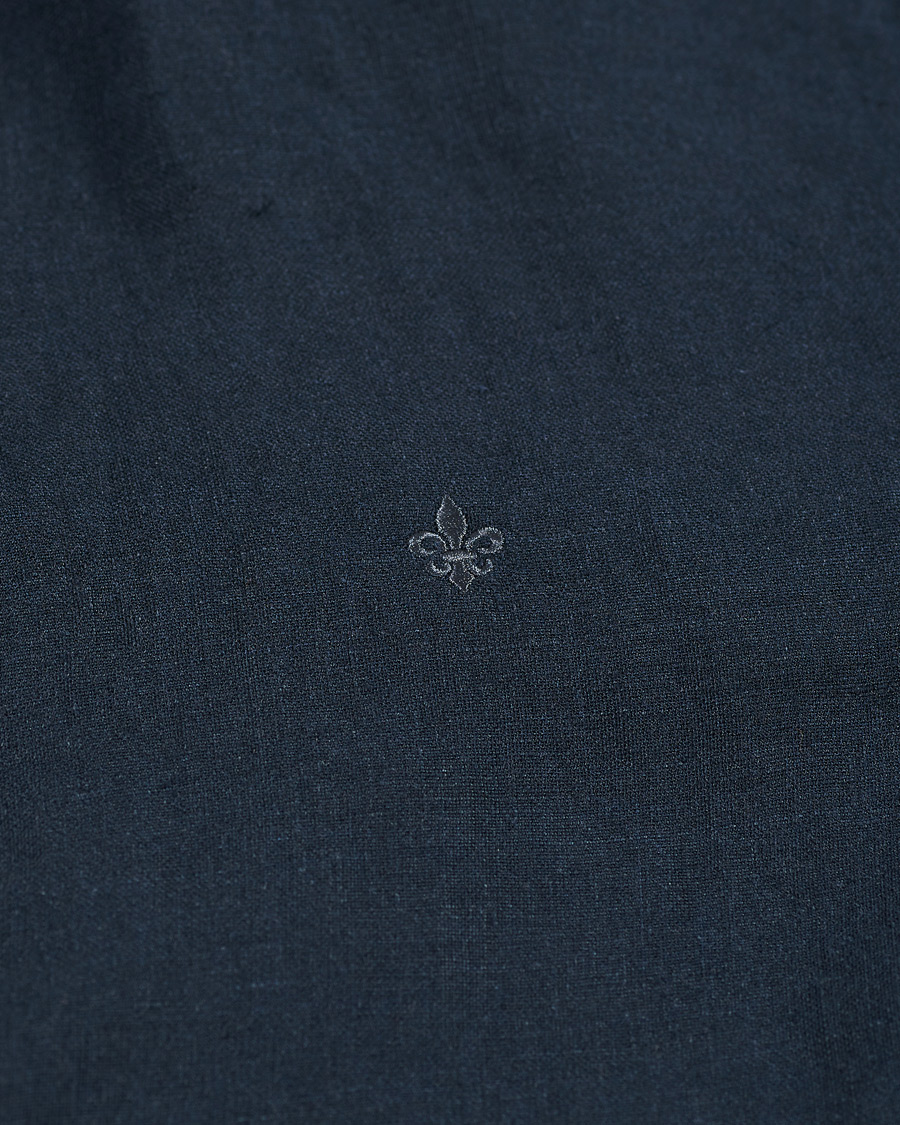 Herren | Hemden | Morris | Douglas Linen Shirt Dark Navy