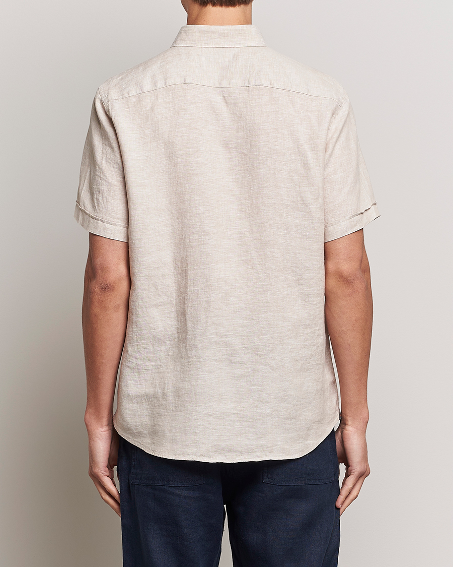 Herren | Hemden | Morris | Douglas Linen Short Sleeve Shirt Khaki