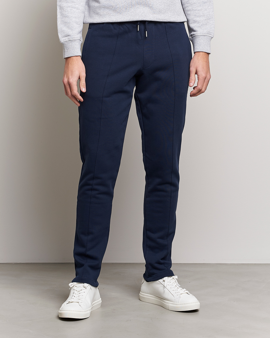 Men |  | Stenströms | Cotton Jersey Pants Navy