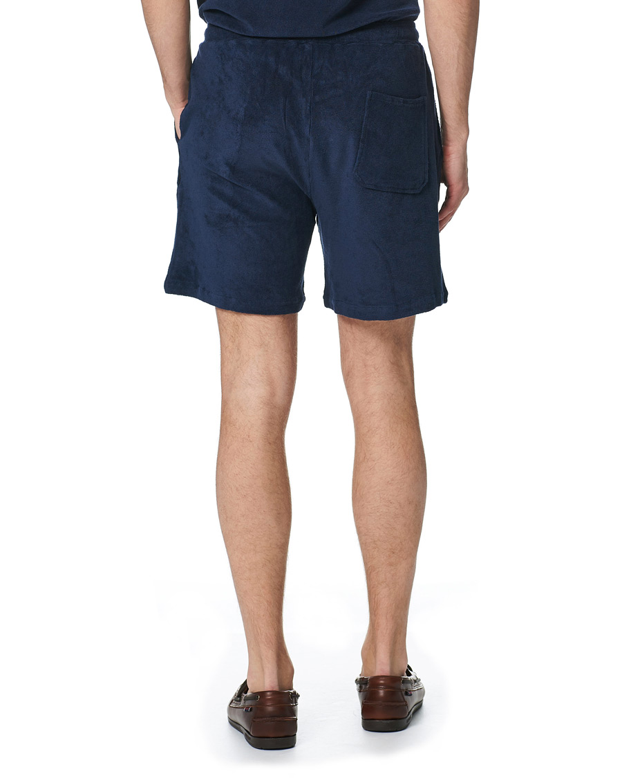Herren | Shorts | Stenströms | Towelling Cotton Shorts Navy