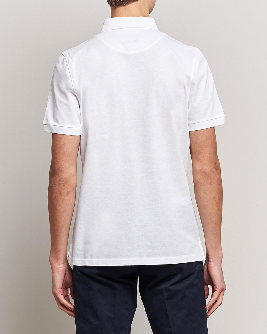 Herren | Poloshirt | Stenströms | Cotton Polo Shirt White