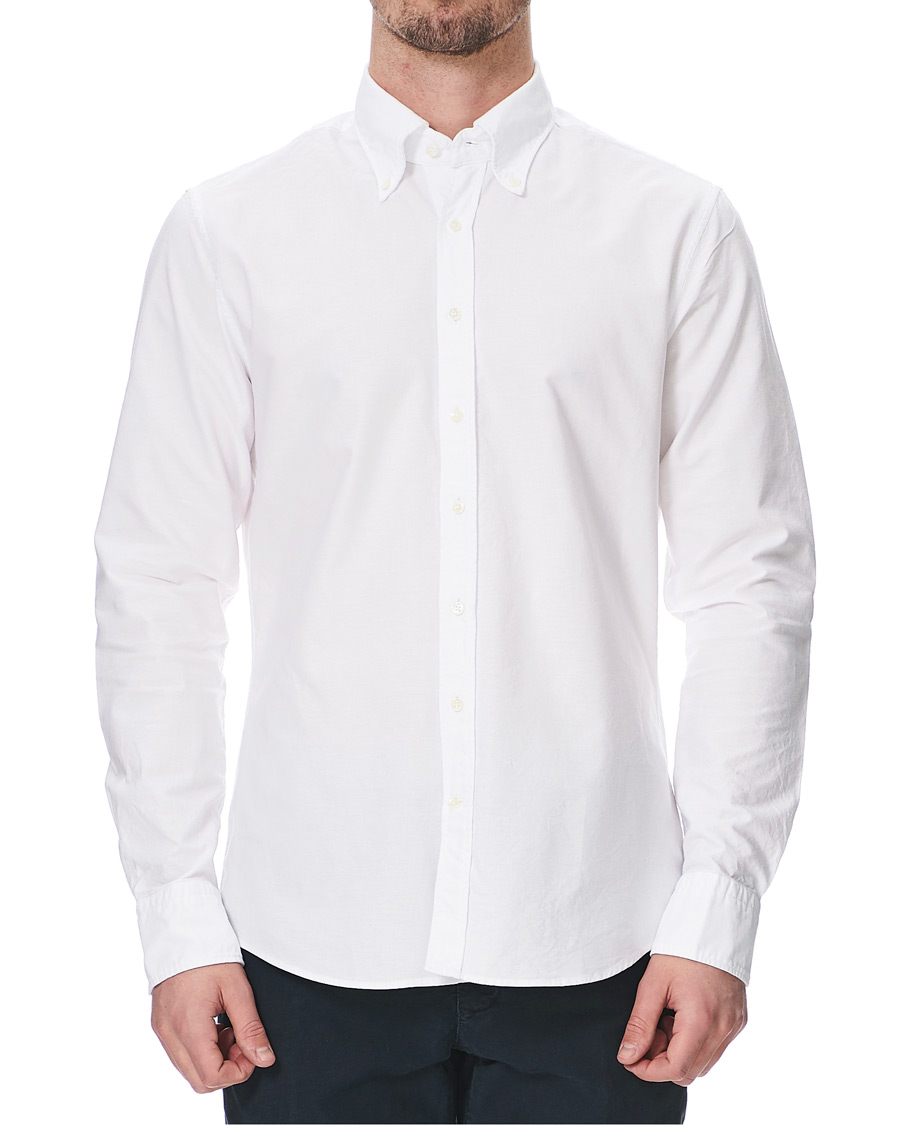 Herren | Hemden | Stenströms | Slimline Oxford Shirt White