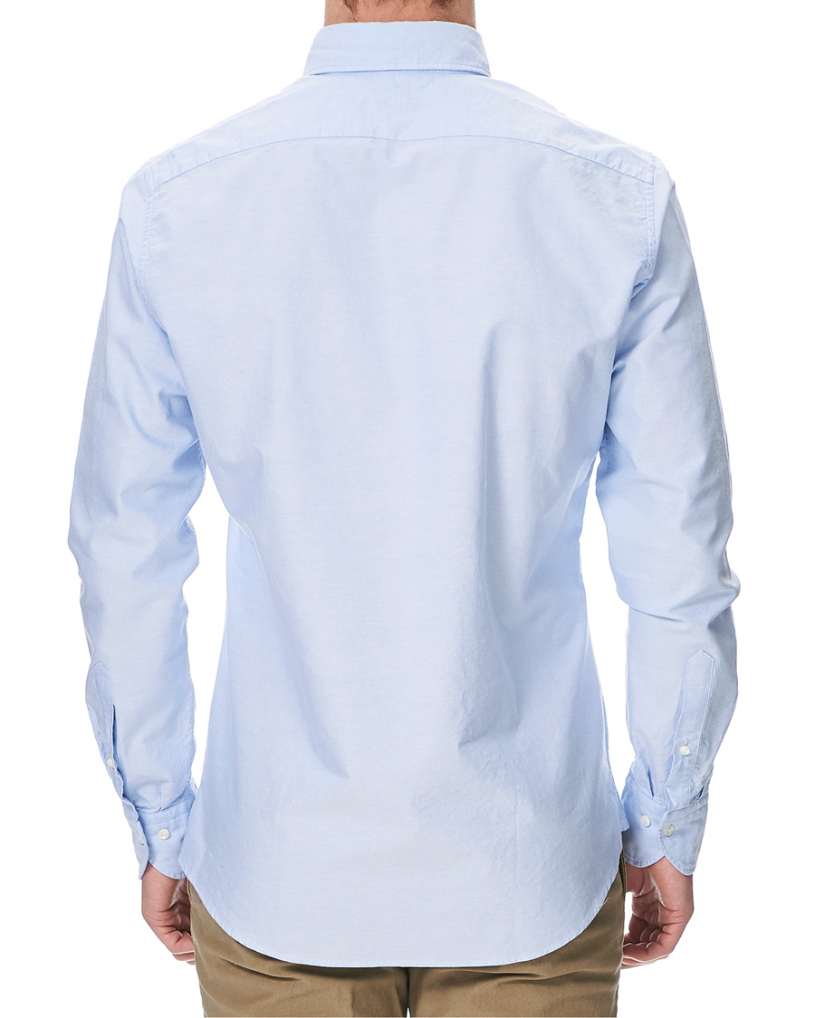 Herren | Hemden | Stenströms | Slimline Oxford Shirt Light Blue