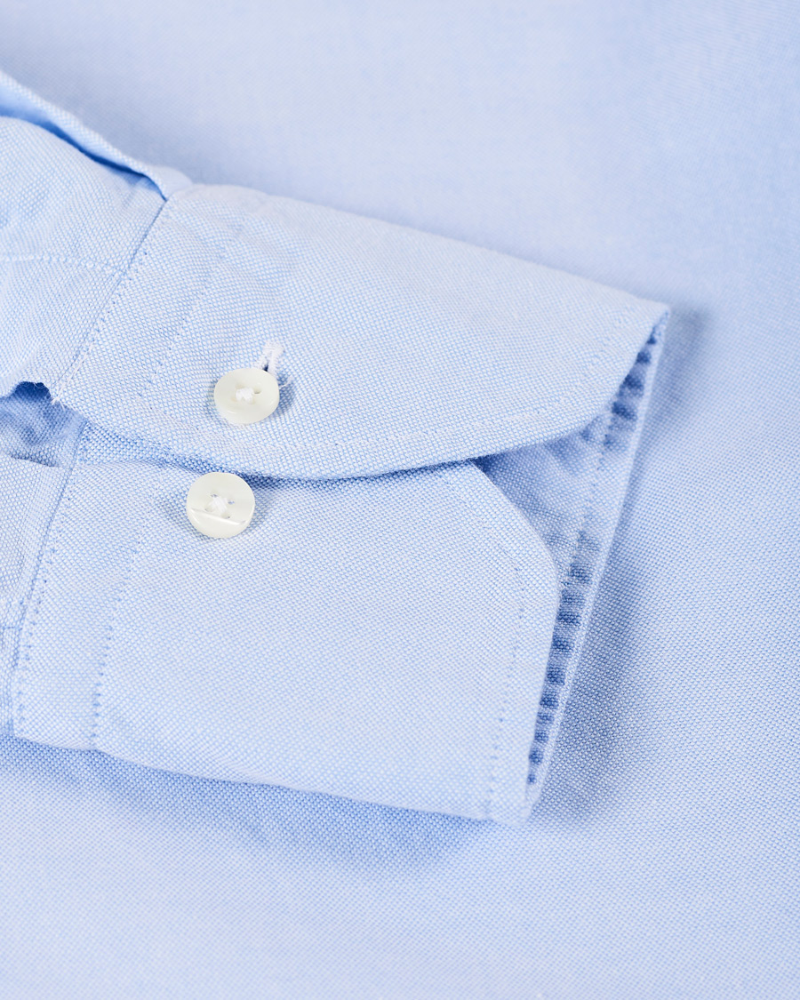 Herren | Hemden | Stenströms | Slimline Oxford Shirt Light Blue