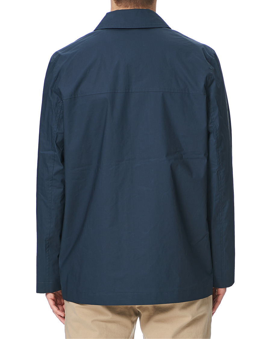 Herren | Jacken | Sunspel | Waxed Cotton Jacket Navy