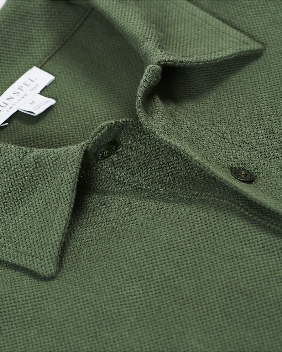 Herren | Poloshirts | Sunspel | Riviera Polo Shirt Dark Khaki