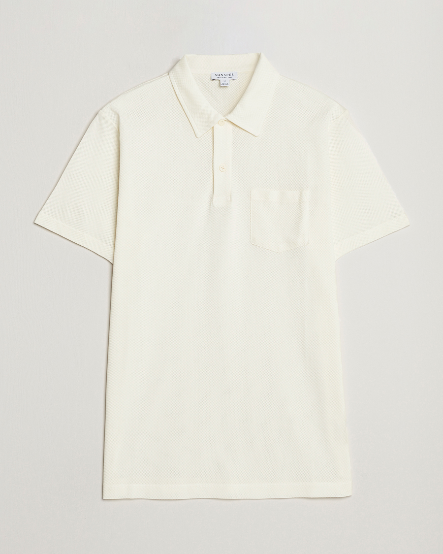 Herren |  | Sunspel | Riviera Polo Shirt Archive White